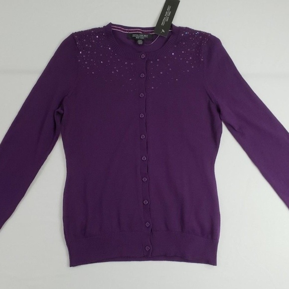 Central Park West New York Sequin/Beaded Sweater NWT! - Picture 2 of 7